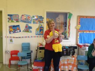 Jo Jingles visited the nursery today!
